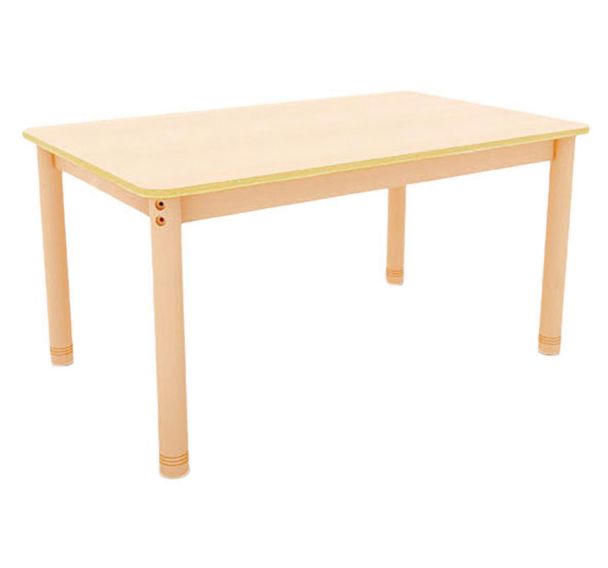 Table Classik rectangulaire réglable T3 à T4 - piètement bois hêtre