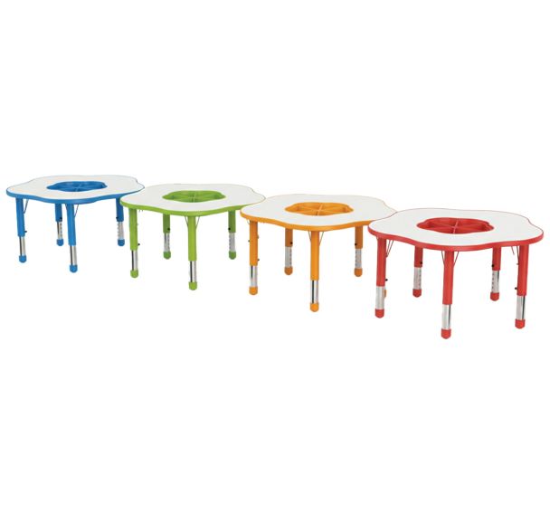 Table Clémence plateau fleur avec bac - Manutan Expert