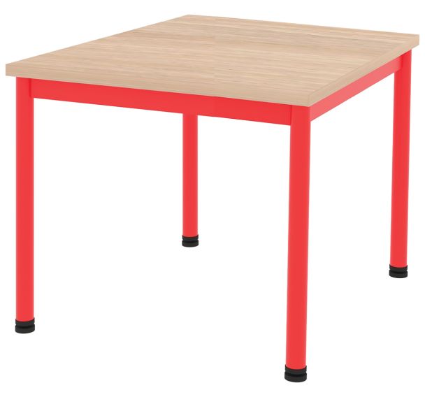 Table Comite 80x80 cm -4 pieds -plateau stratifié ABS - Rodet