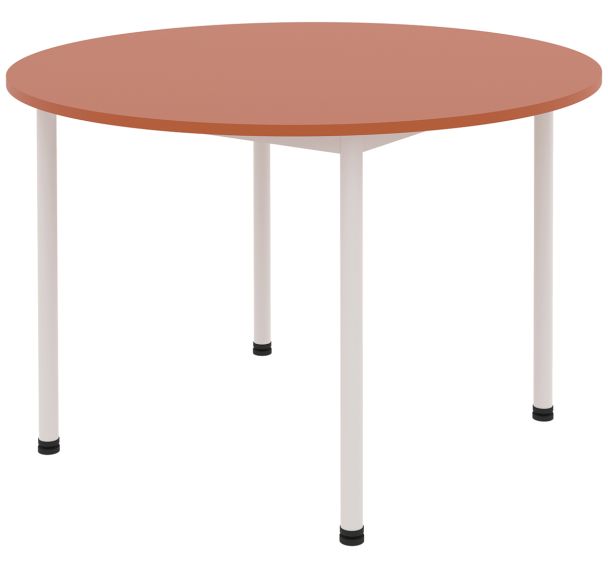 Table Comite Ø 120 cm 4 pieds plateau stratifié ABS Rodet