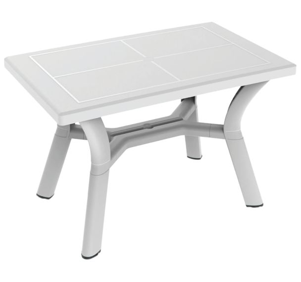 Table DALIA 115 x 72 cm polypropylène - blanc