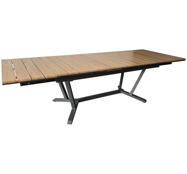 Table Darwin 174/224/274 x 100 cm - oak/graphite