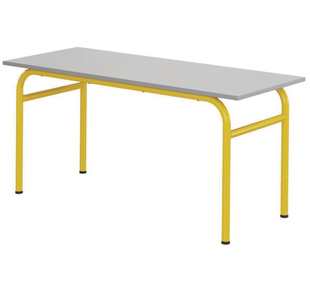 Table Delta 130 x 50 cm fixe mélaminé chants polypropylène - Mobidecor