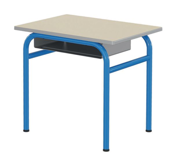 Table Delta casier 70x50 cm fixe stratifié chants polyuré. - Mobidecor