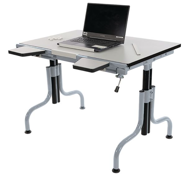 Table Demeter plateau fixe T3 à T7 gris 9006