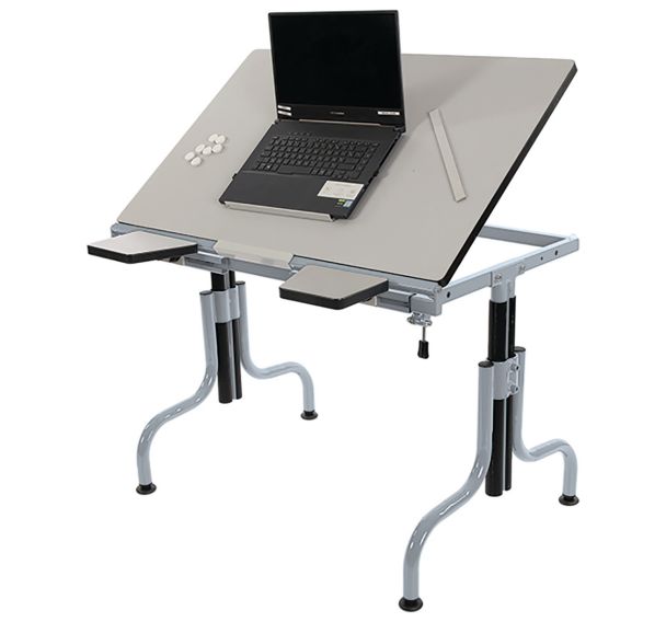 Table Demeter plateau inclinable T3 à T7 gris 9006
