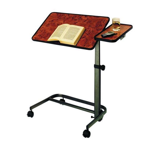 Table Diffusion ronce de noyer avec tabletteB73
