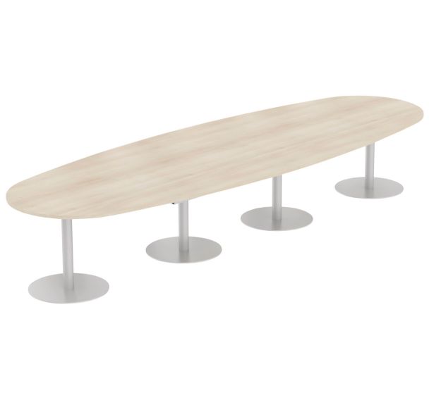 Table Elbia piètement sur base métal Ø 60 cm plateau épaisseur 25 mm