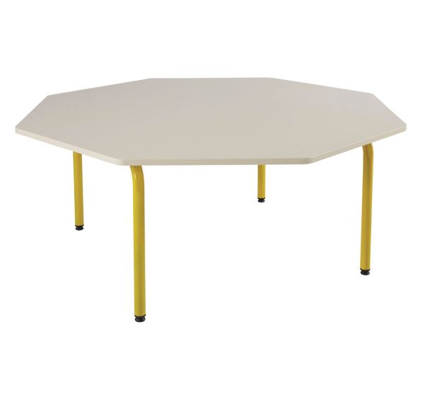 Table Elodie II octogonale, 4 pieds tube
