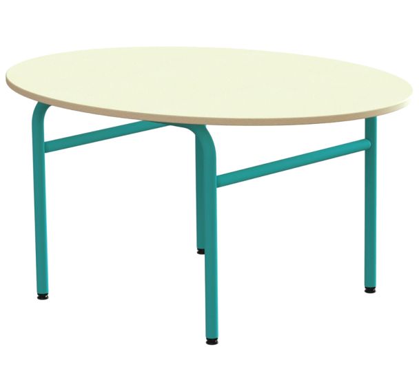 Table Elodie II ovale, 4 pieds tube