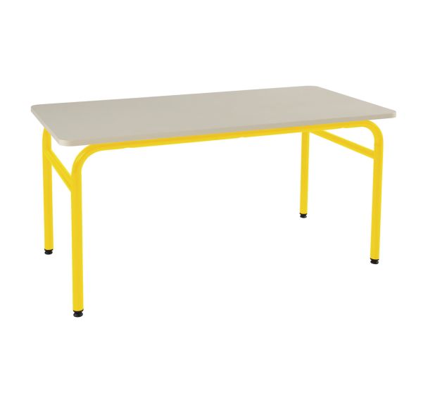 Table Elodie II rectangulaire, 4 pieds tube