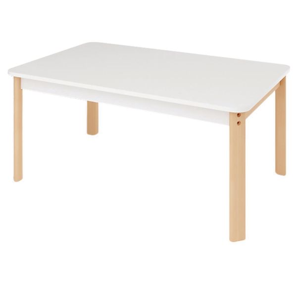 Table Ergo rectangulaire T1 - T2 - T3 piètement bois hêtre