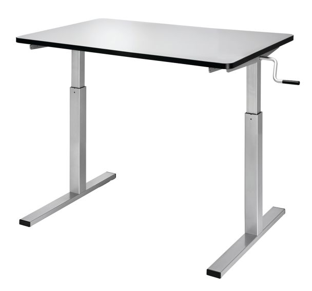 Table Ergotable 2, Plateau inclinable 120x60cm, Hauteur réglable 56-90cm