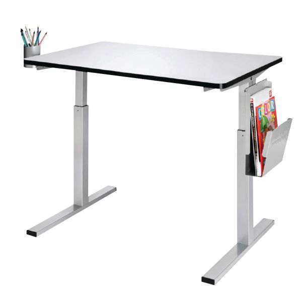 Table Ergotable 2, Plateau inclinable 120x60cm, Hauteur réglable 56-90cm