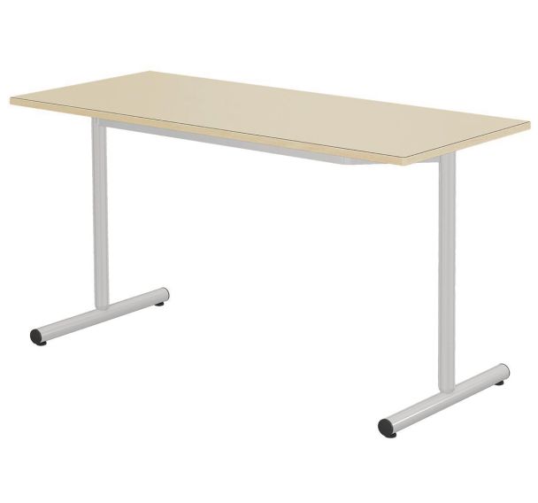 Table Espace 140 x 60 cm fixe T6 stratifié chants alaisés - Mobidecor