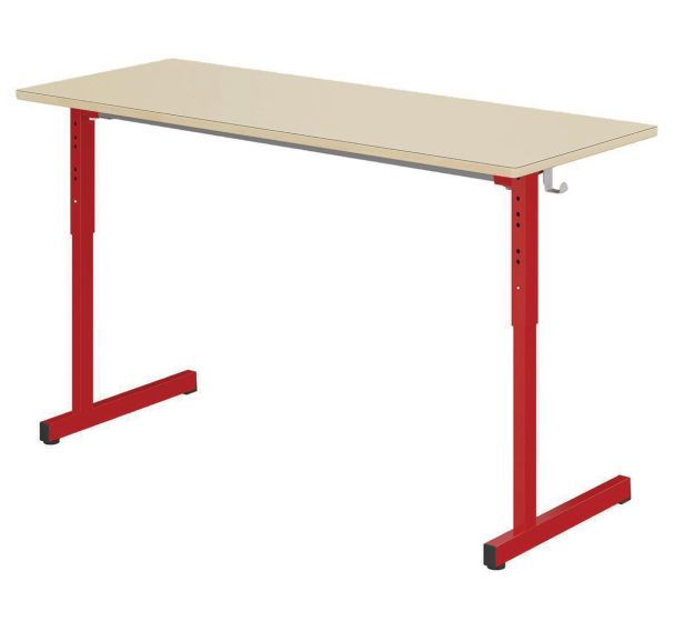 Table Gange 130 x 50 cm régl.T3 à T6 strat chants alaisés - Mobidecor