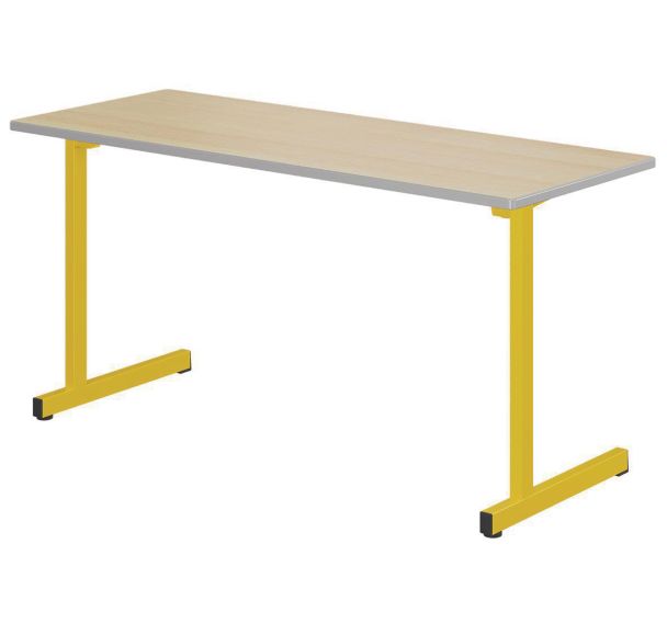 Table Gange 130 x 50 cm fixe stratifié chants polyuréthane - Mobidecor
