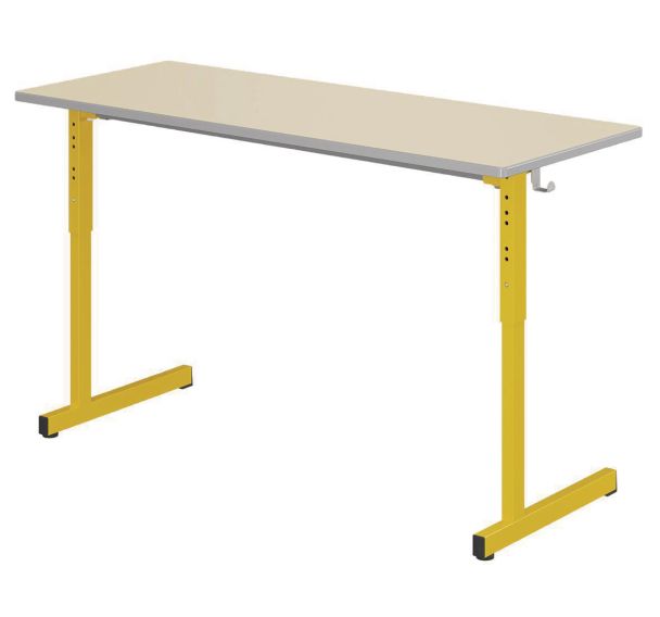 Table Gange 130x50 cm régl. T3 à T6 strat chants polyur. - Mobidecor
