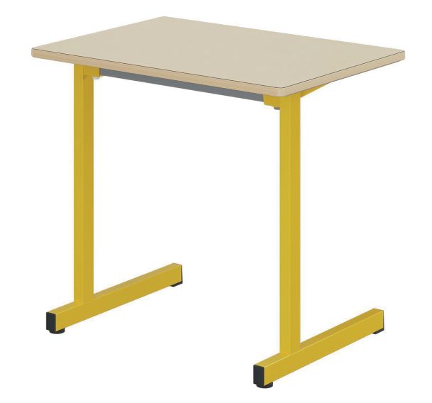 Table Gange 70 x 50 cm fixe mélaminé chants polypropylène - Mobidecor