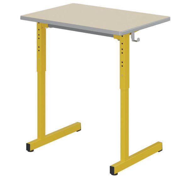 Table Gange 70x50cm fixe régl. T3 à T6 strat ch. polyurét - Mobidecor