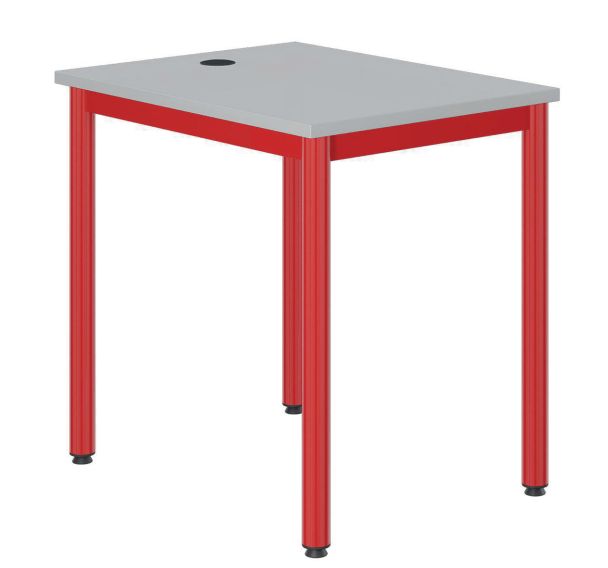 Table Info prof 80 cm T6 mélaminé chants polypropylène - Mobidecor