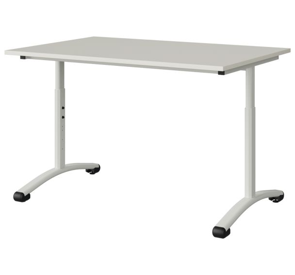 Table Malibu 120x80 cm réglable T3/T6 -DL-  stratifié ABS - Manutan Expert