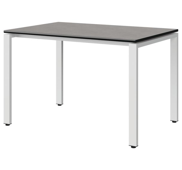 Table Malibu 120x80 cm pieds soudés stratifié chant surmoulé Manutan Expert