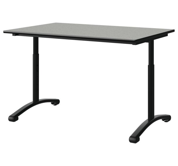Table Malibu 120x80cm réglable T3/T6 DL strat isoson surmoulé Manutan Expert