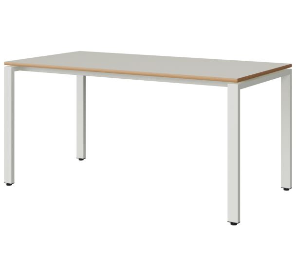 Table Malibu 160x80 cm pieds soudés - stratifié chant alaisé - Manutan Expert