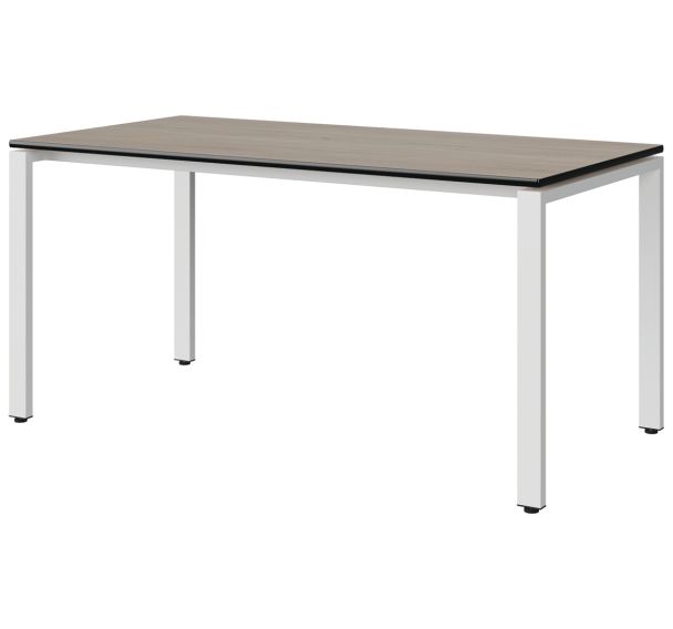 Table Malibu 160x80 cm pieds soudés stratifié chant surmoulé Manutan Expert
