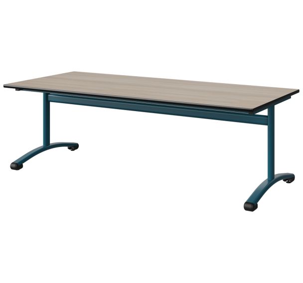 Table Malibu 180x80 cm DL stratifié antibruit chant surmoulé Manutan Expert
