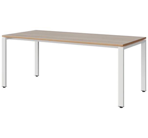 Table Malibu 180x80 cm pieds soudés - stratifié chant alaisé - Manutan Expert