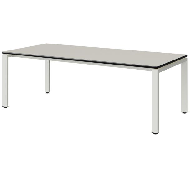 Table Malibu 180x80 cm pieds soudés stratifié chant surmoulé Manutan Expert