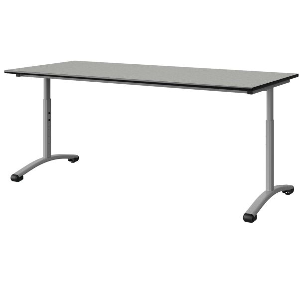 Table Malibu 180x80cm réglable T3/T6 DL strat isoson surmoulé Manutan Expert