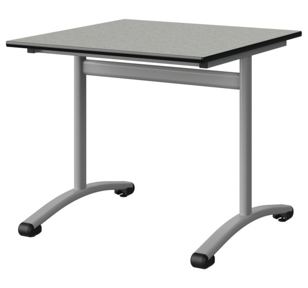 Table Malibu 80x80 cm -DL-  stratifié isoson chant surmoulé - Manutan Expert
