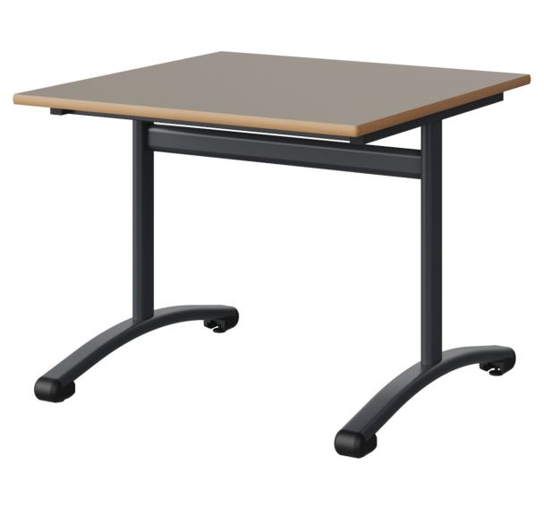 Table Malibu 80 x 80 cm - stratifié chant alaisé - Manutan Expert