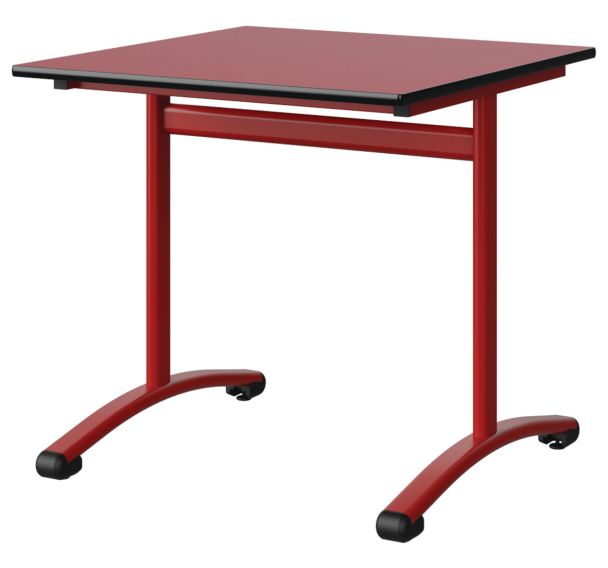 Table Malibu 80 x 80 cm - stratifié chant surmoulé - Manutan Expert