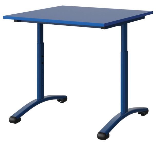 Table Malibu 80x80cm réglable T3/T6 -DL-  stratifié ABS-Manutan Expert