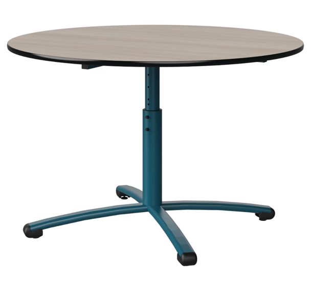 Table Malibu Ø120 cm réglable stratifié antibruit chant surmoulé- Manutan Expert