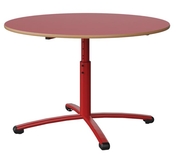 Table Malibu Ø 120 cm réglable T3/T6 stratifié chant alaisé - Manutan Expert