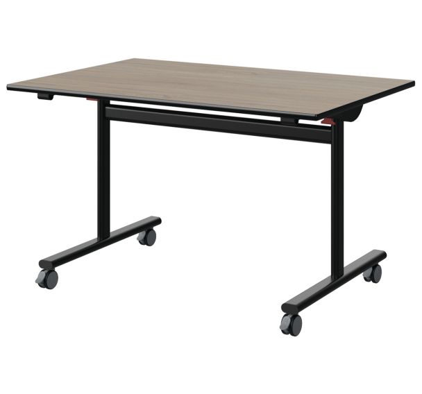 Table Malibu rabattable 120x80 cm - stratifié chant surmoulé - Manutan Expert