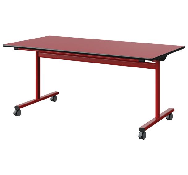 Table Malibu rabattable 160x80 cm strat antibruit chant surmoulé- Manutan Expert