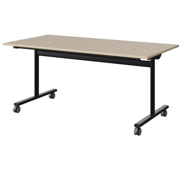 Table Malibu rabattable 160x80 cm strat isoson chant surmoulé Manutan Expert