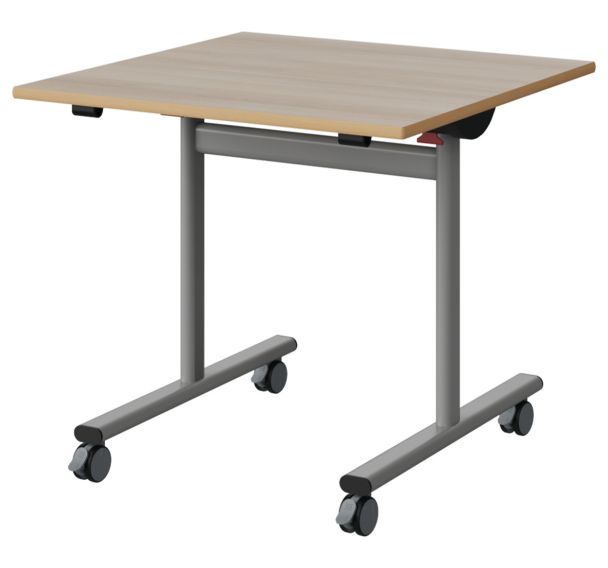 Table Malibu rabattable 80x80 cm - stratifié chant alaisé - Manutan Expert