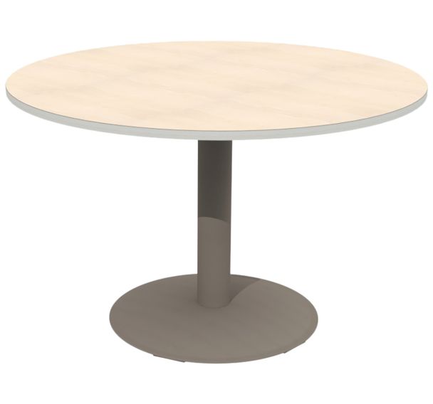 Table Mano T6 ronde Ø120 cm plateau stratifié alaisé Mobidecor