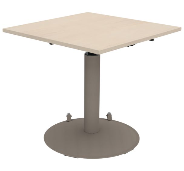 Table Mano mobile 80 x 80 cm hauteur réglable plateau stratifié ABS Mobidecor