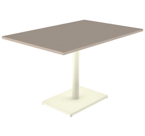 Table Menorca T6 rectangulaire prof 80 cm plateau ép. 24 mm strat. ABS Mobidecor