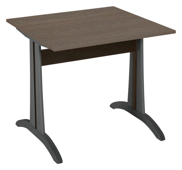 Table Mikado 80 x 80 cm dégagement latéral - stratifié ABS Sunset Creation