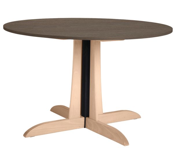 Table Mikado Ø 120 cm piètement central - stratifié ABS Sunset Creation