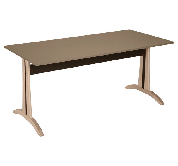 Table Mikado rectangulaire dégagement latéral - stratifié ABS Sunset Creation